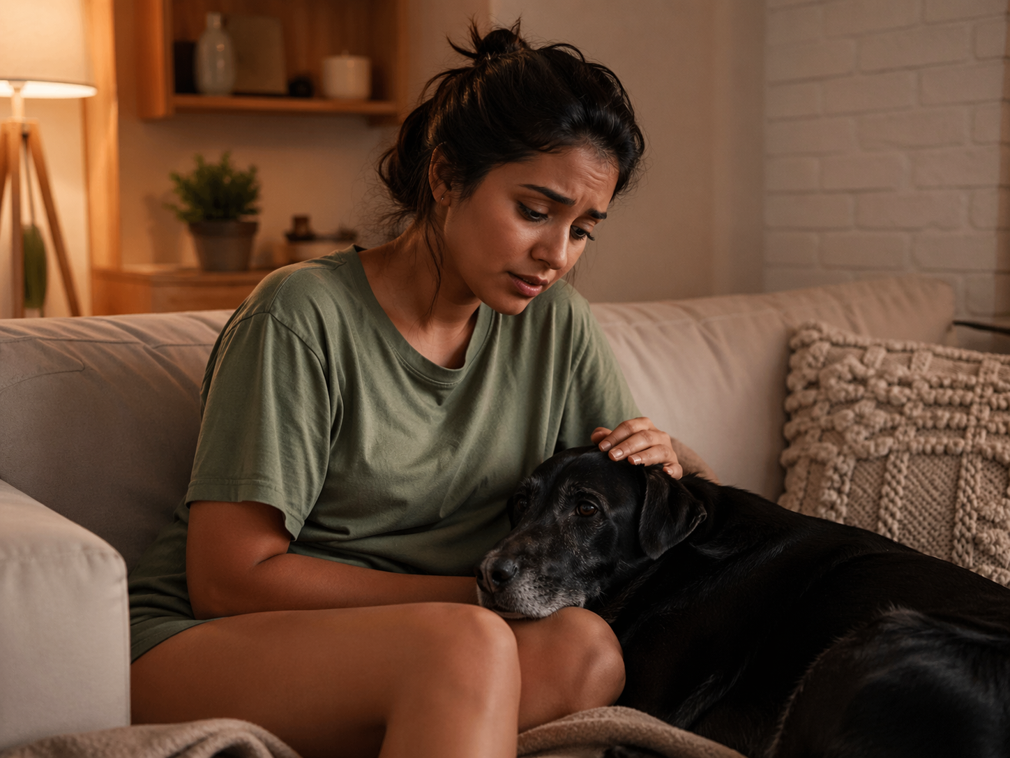 Tutora preocupada com seu cachorro